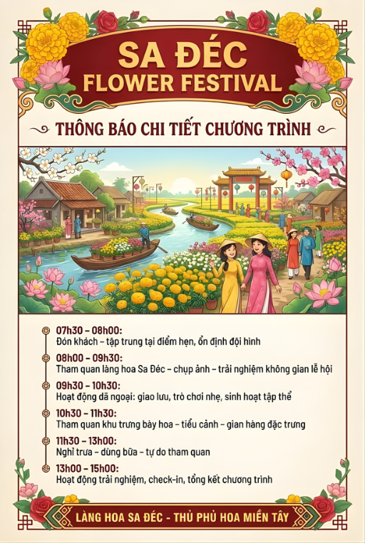 Lịch trình hoạt động